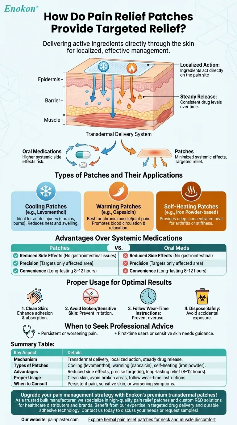 Como é que os adesivos para alívio da dor proporcionam um alívio direcionado?Descubra a ciência por detrás do tratamento eficaz da dor Guia Visual