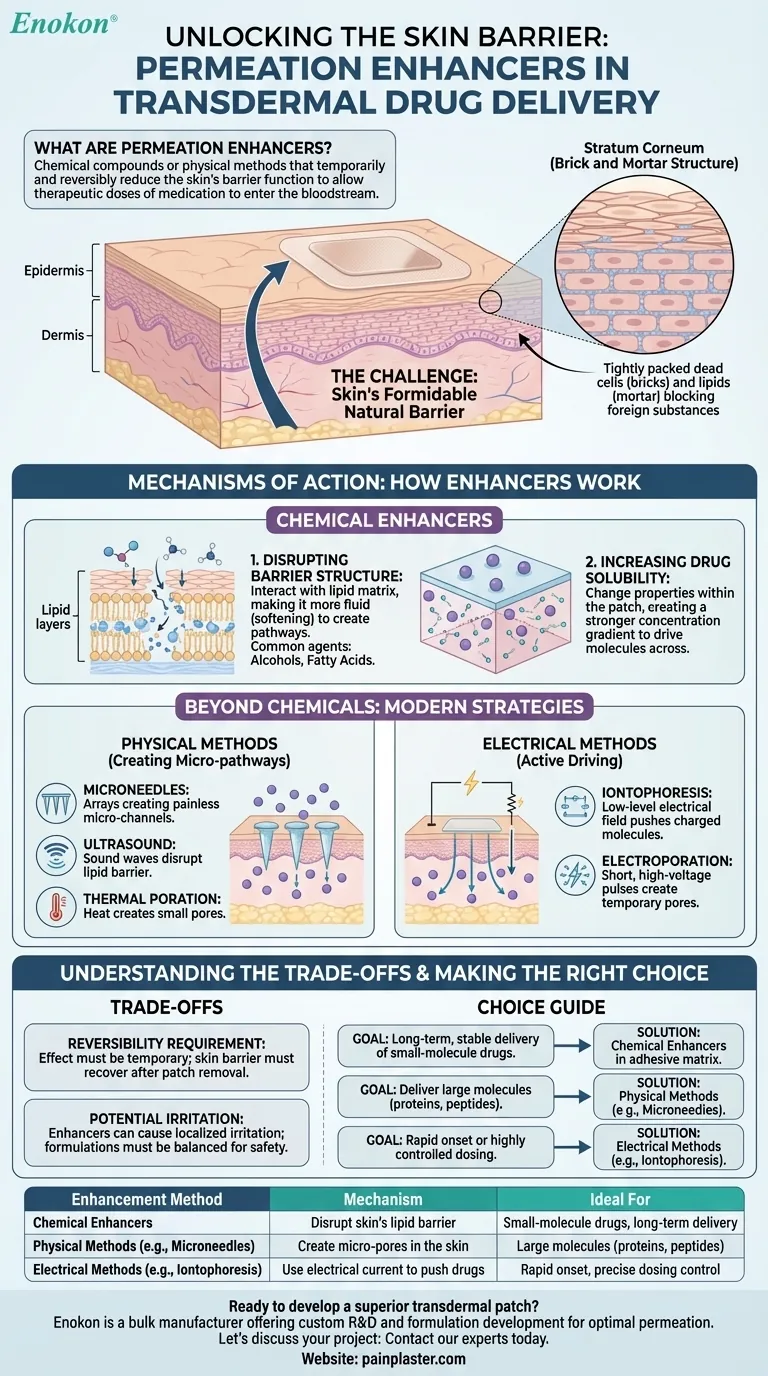 Que sont les activateurs de perméation et comment améliorent-ils l'administration de médicaments par voie transdermique ? Guide Visuel