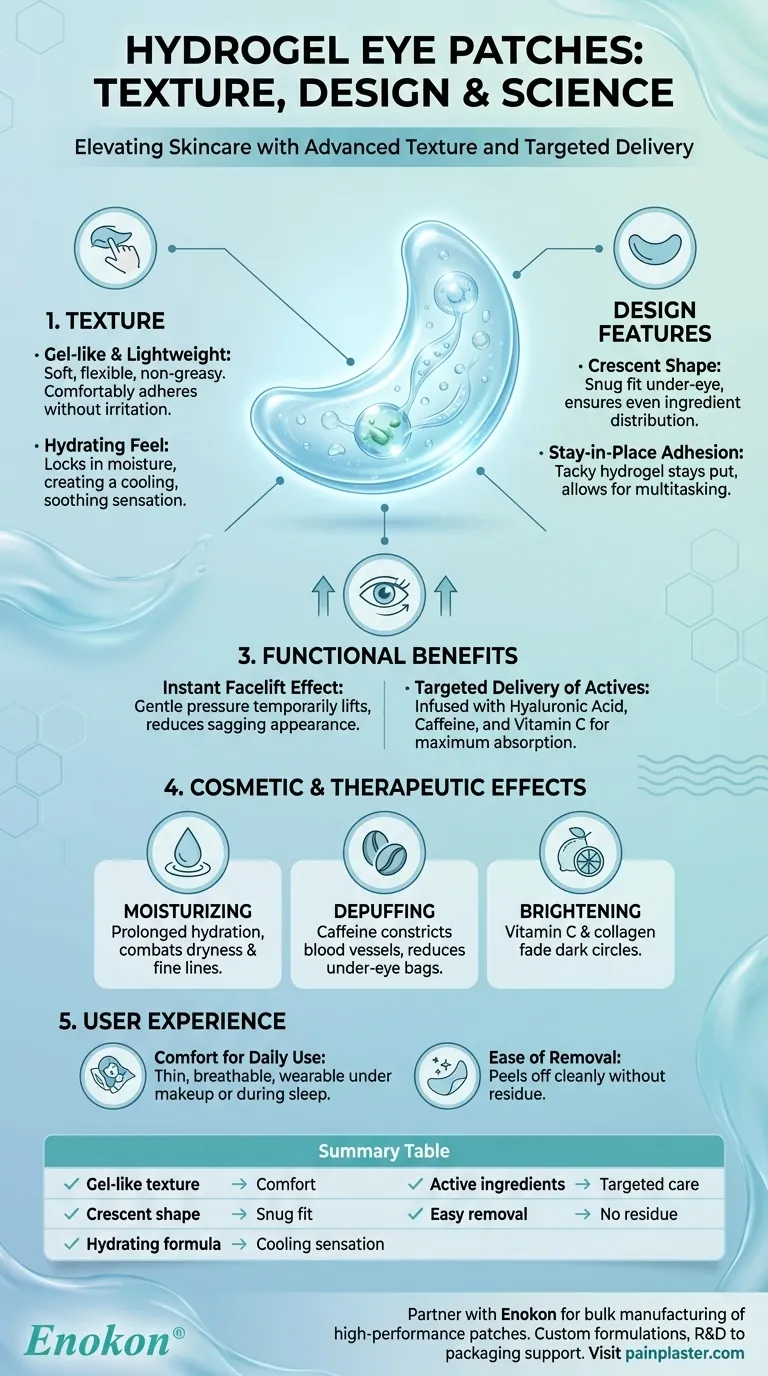 水凝胶眼贴的质地和设计是怎样的？舒适与科学让眼睛更明亮 图解指南