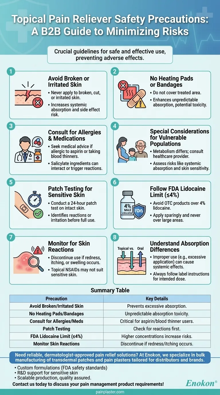 使用外用止痛药时应遵循哪些安全预防措施？安全止痛的基本准则 图解指南