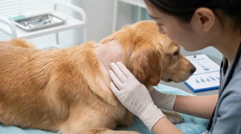What was the objective of the study on transdermal fentanyl patch attachment in dogs? Optimizing Pain Relief for Canine Patients
