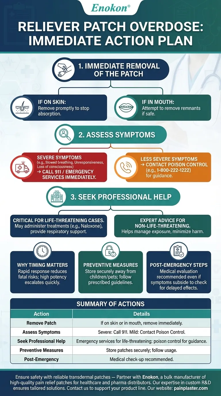 如果过量使用缓解贴，应该怎么办？拯救生命的紧急步骤 图解指南