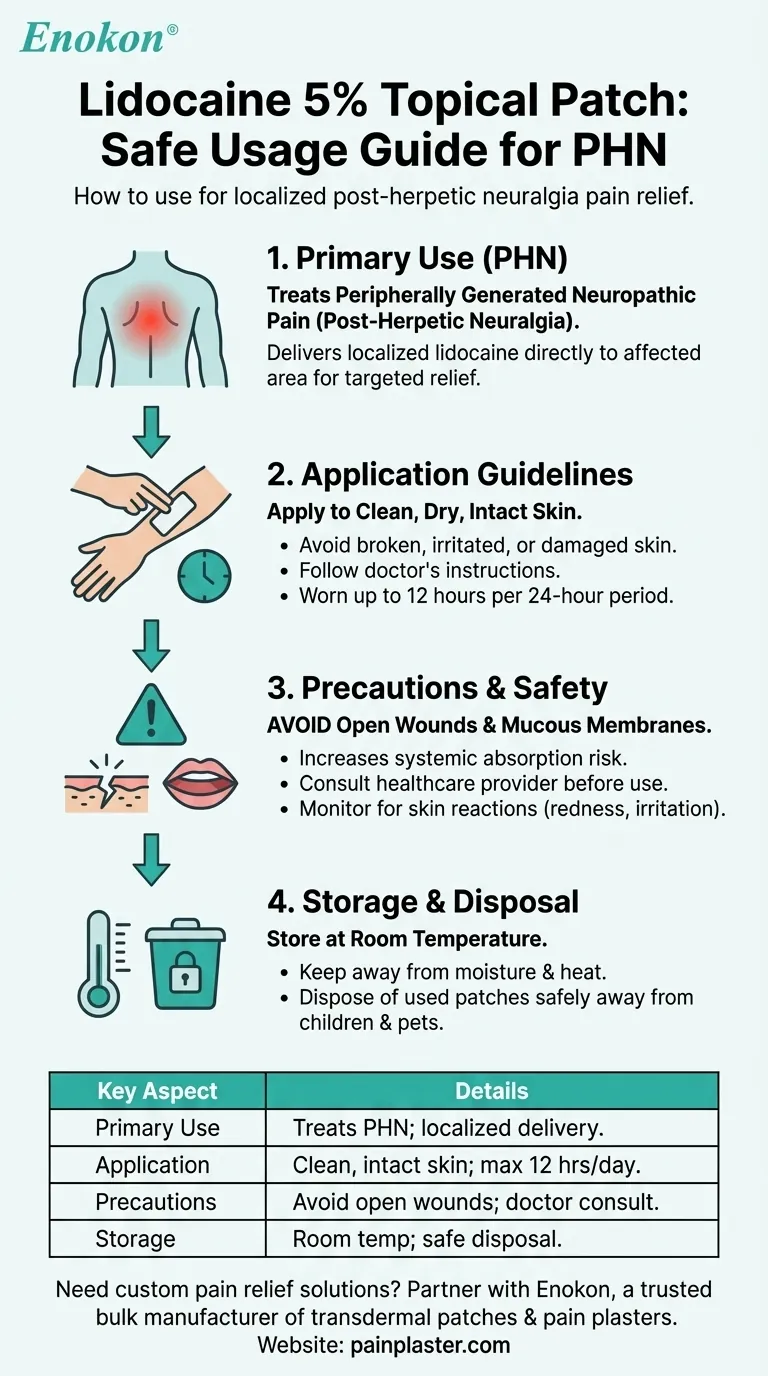 如何使用 5% 利多卡因外用贴片？安全有效止痛指南 图解指南