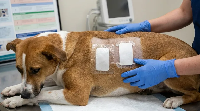 フェンタニルパッチはどのように犬に貼付されたのか?動物用接着方法の比較