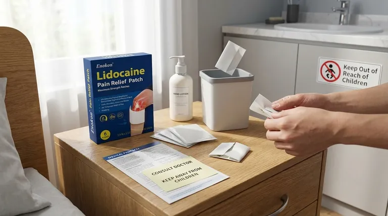 リドカイン5%外用パッチを使用する際の注意点は?安全で効果的な鎮痛のために
