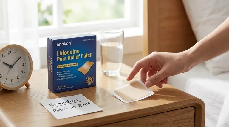 ¿Qué se debe hacer si se olvida una dosis del parche tópico de lidocaína al 5 por ciento?Siga estos pasos seguros