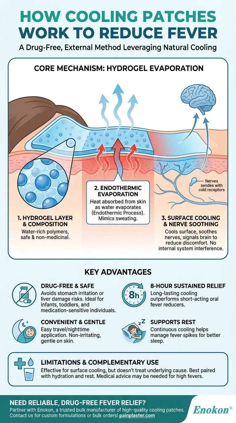 冷却パッチはどのように熱を下げるのか？安全で薬剤を使用しない、あらゆる年齢層向けの救済策 ビジュアルガイド