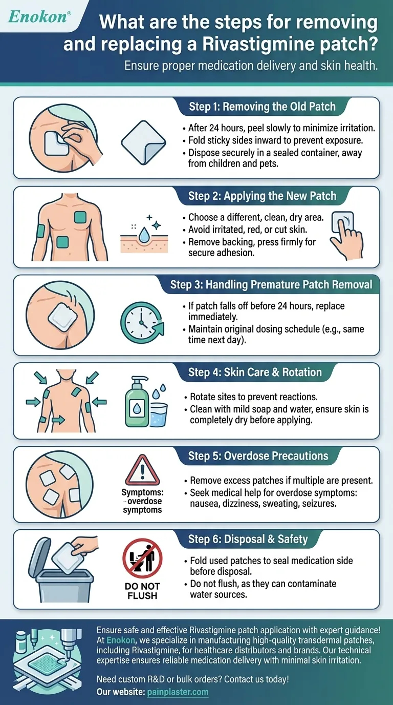 リバスチグミンパッチの剥がし方と交換の手順は？安全で効果的なパッチ管理 ビジュアルガイド