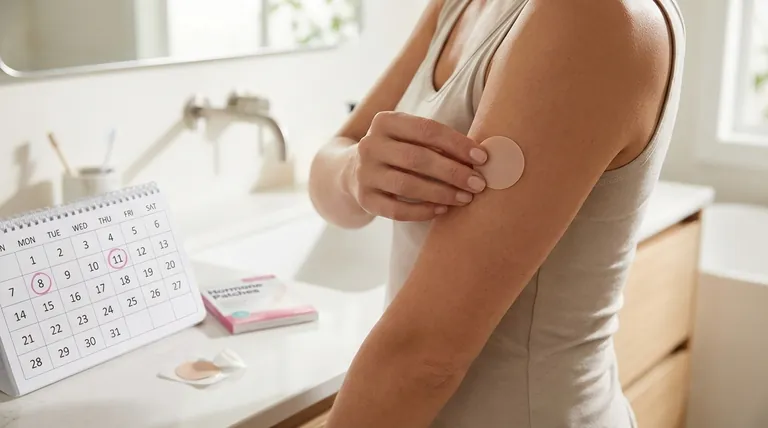 エストロゲンパッチの交換頻度は?ホルモンレベルを一定に保つ