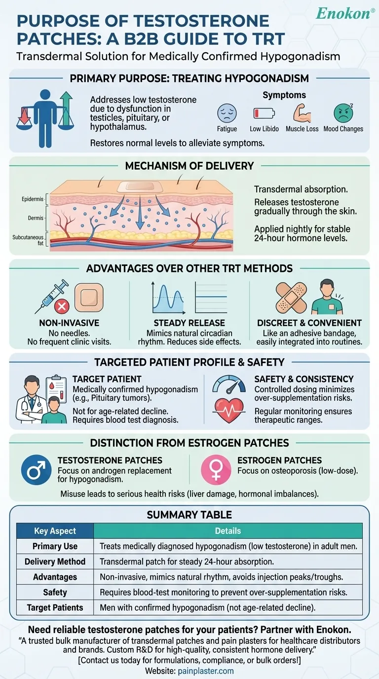 テストステロンパッチの目的は？低テストステロンの安定した解決策 ビジュアルガイド