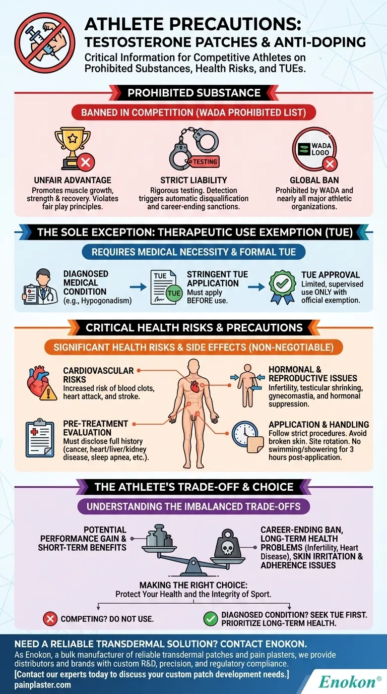 テストステロンパッチを使用するアスリートに特別な注意はありますか？安全で遵守された使用のための主なガイドライン ビジュアルガイド