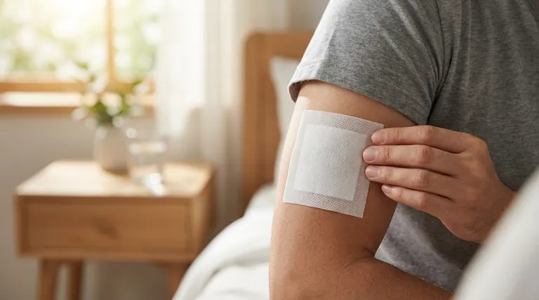 What are the benefits of using nicotine patches as part of NRT? Steady, All-Day Craving Relief