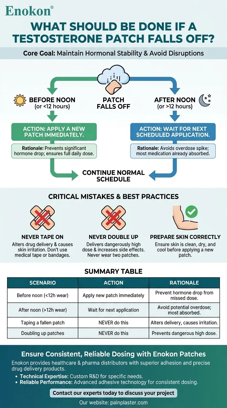 Что делать, если тестостероновый пластырь отвалился?Быстрые решения и советы экспертов Визуальное руководство