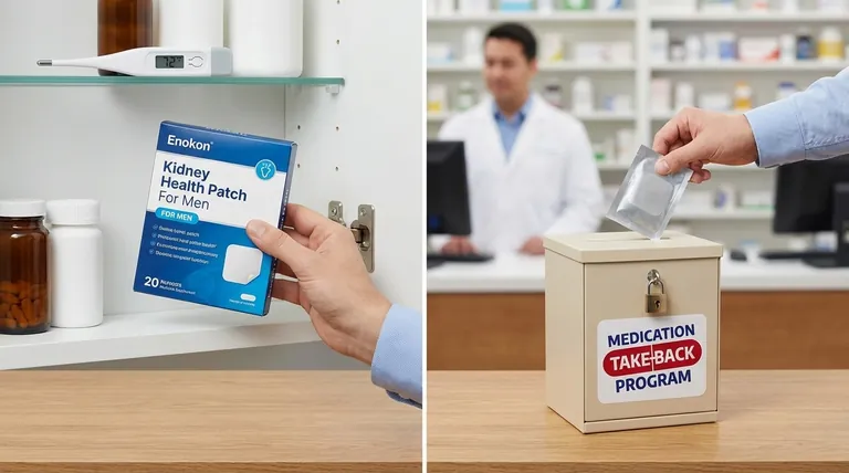 未使用のテストステロンパッチはどのように保管・廃棄すべきか?安全性とコンプライアンスのためのベストプラクティス