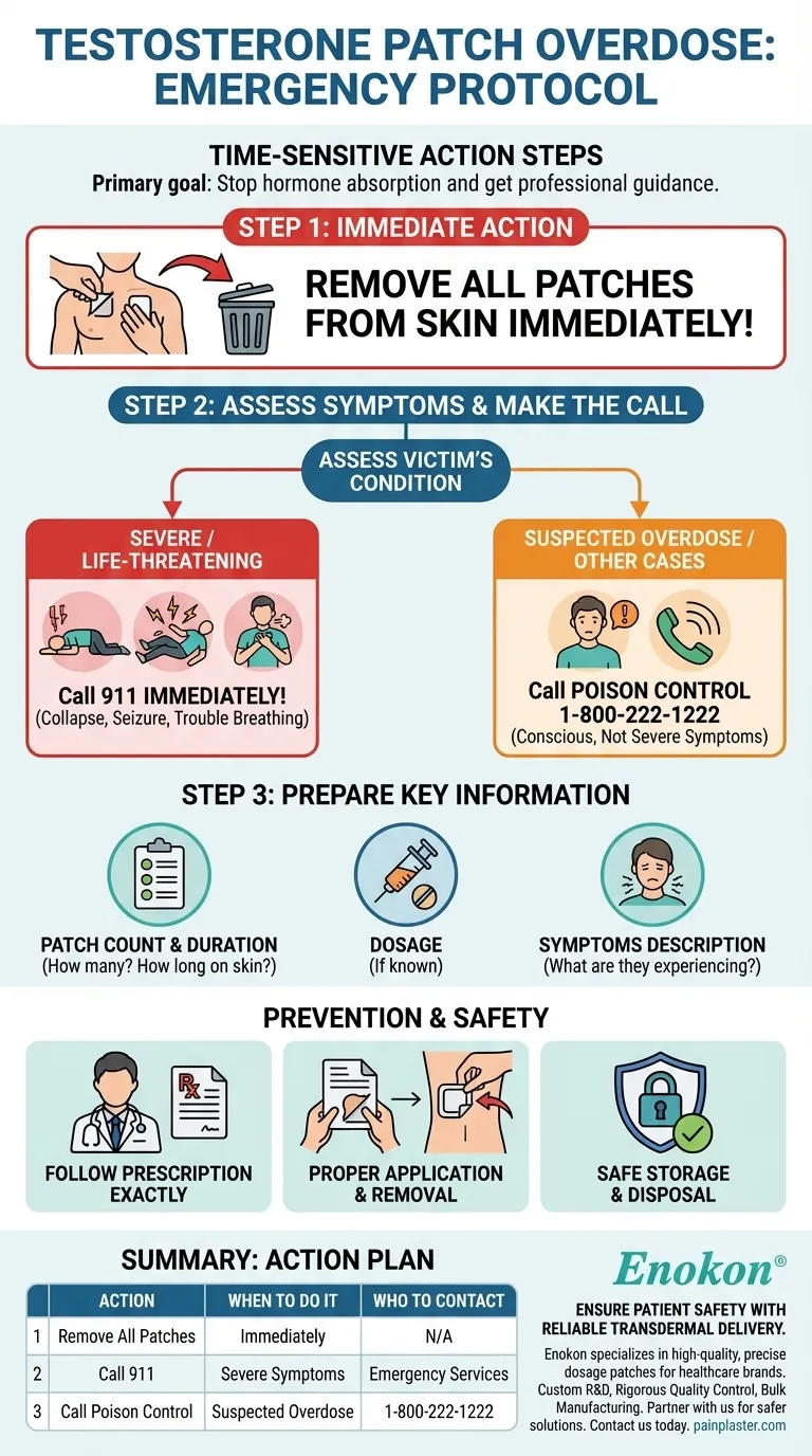 テストステロンパッチの過剰摂取の場合、どうすべきか？緊急時の措置と予防 ビジュアルガイド