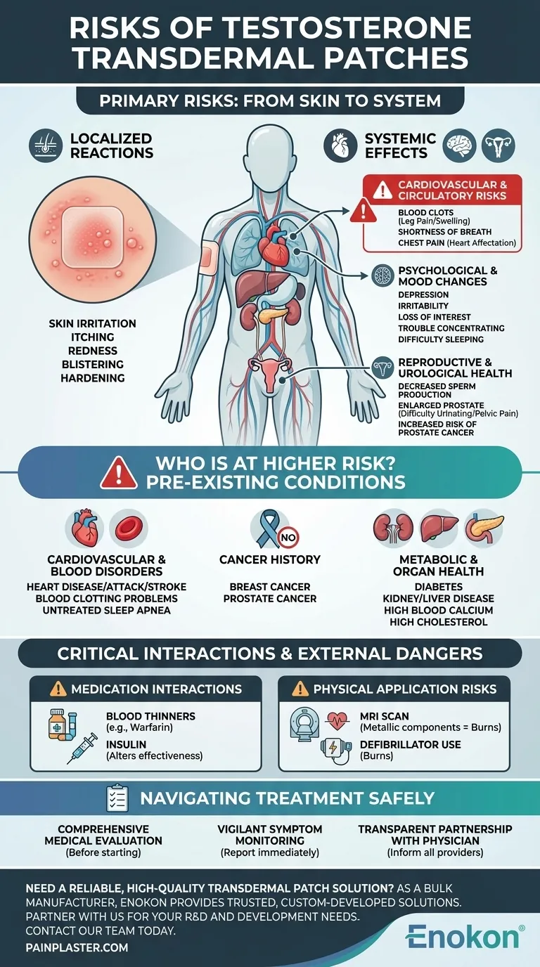 What are the risks of using testosterone transdermal patches? Key Side Effects and Safety Guide Visual Guide