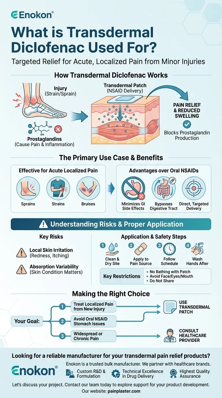 Para que é utilizado o diclofenac transdérmico?Alívio da dor direcionado com menos efeitos secundários Guia Visual