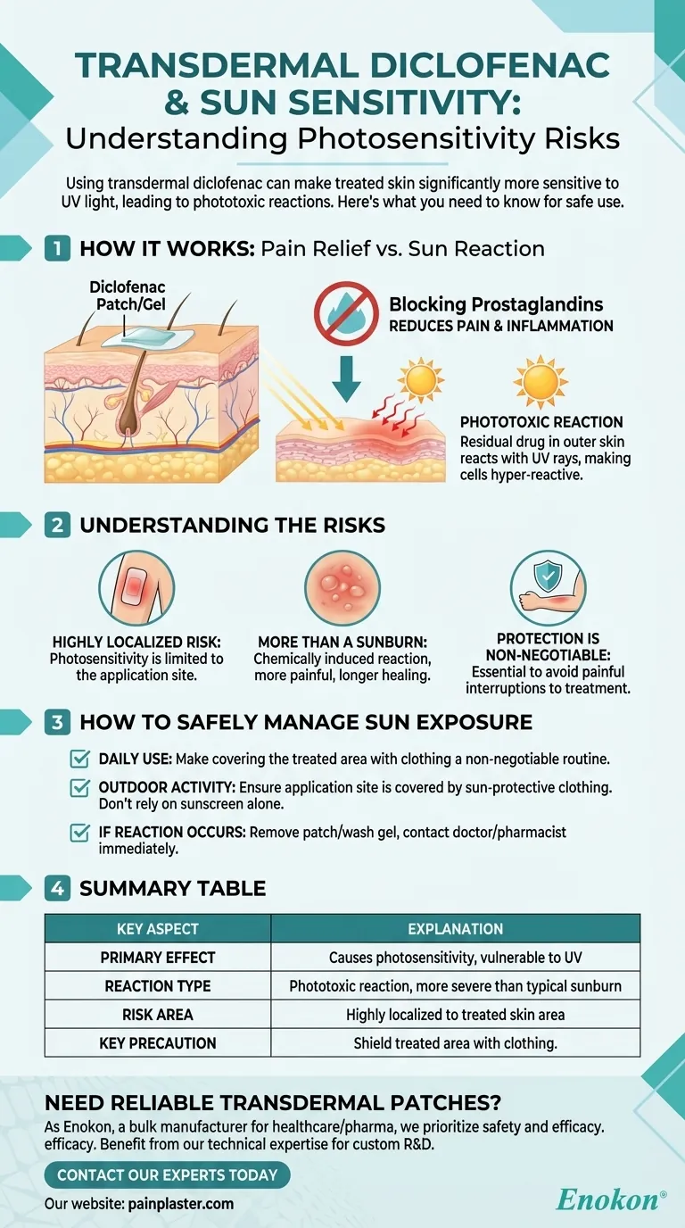 透皮双氯芬酸如何影响日光敏感性？风险与防护措施 图解指南