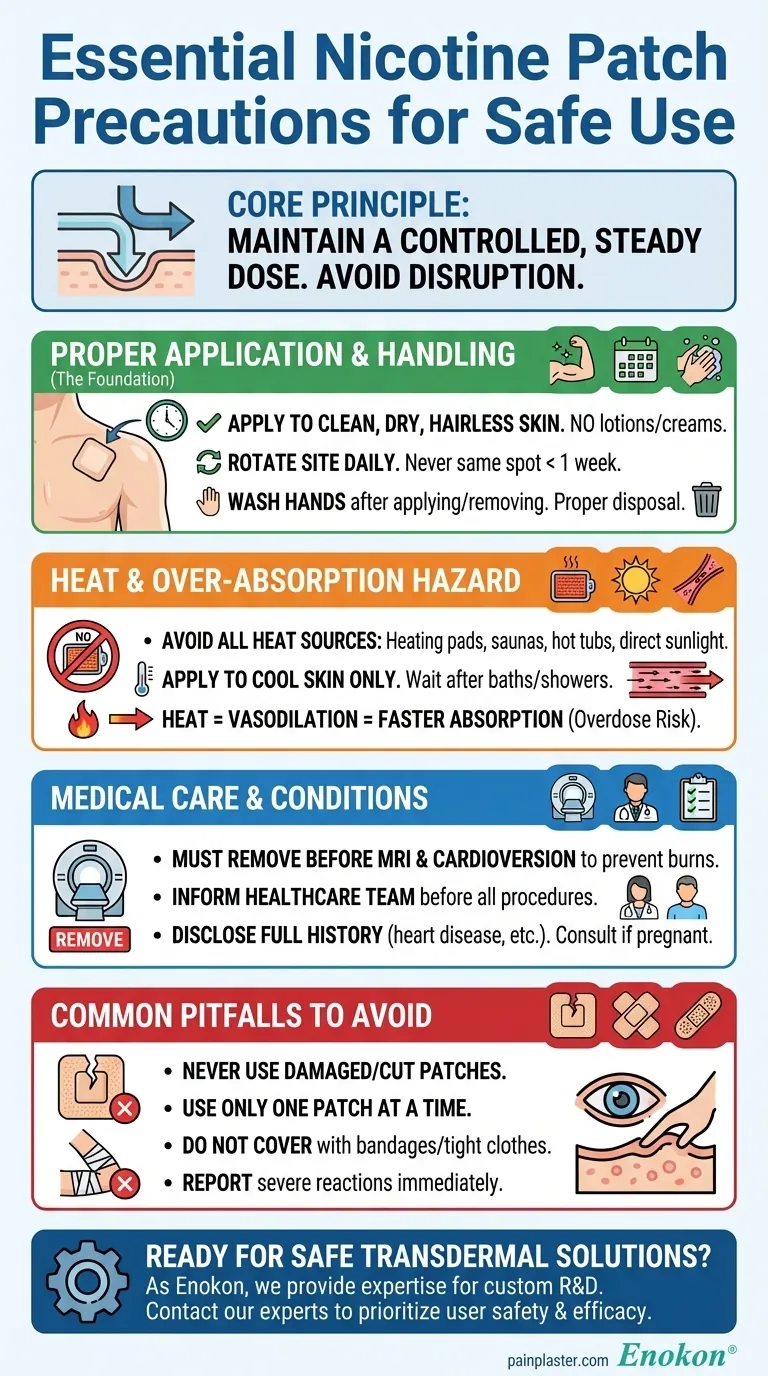 ¿Qué precauciones deben tomarse al utilizar un parche de nicotina?Consejos de seguridad esenciales para un uso eficaz Guía Visual