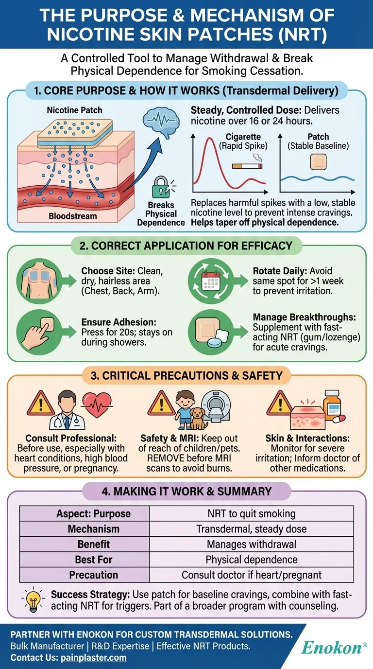 尼古丁皮肤贴片的作用是什么？有效戒烟指南 图解指南