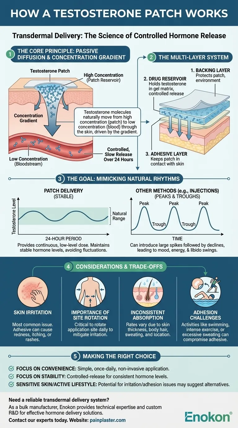 テストステロンパッチはどのように機能するのか？より良い結果のための安定したホルモン供給 ビジュアルガイド