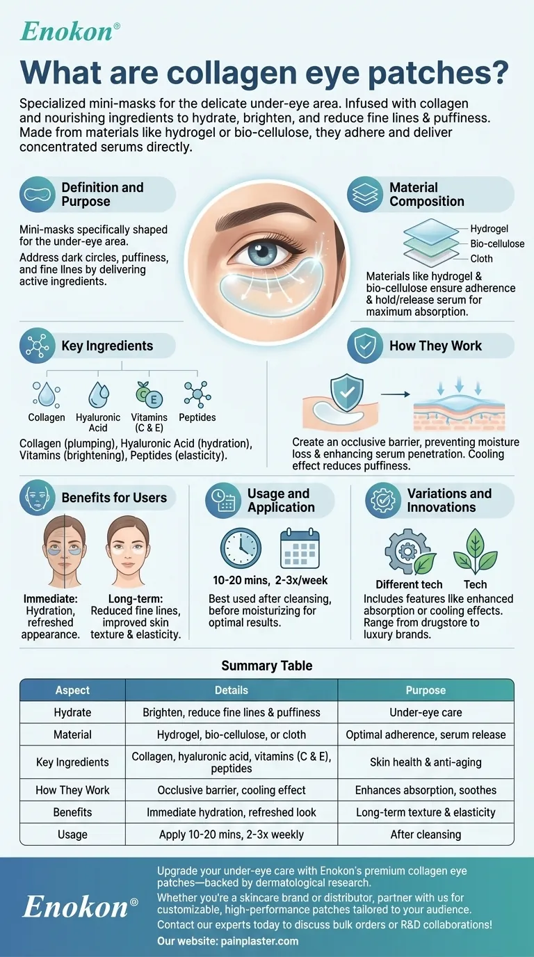 Was sind Kollagen-Augenpflaster?Gezielte Hautpflege für hellere, jugendlichere Augen Visuelle Anleitung