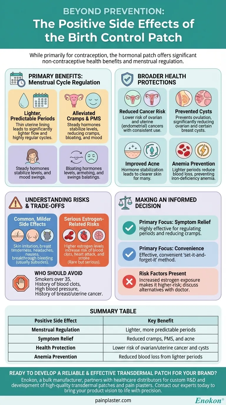 使用避孕贴有什么积极的副作用吗？发现避孕之外的益处 图解指南