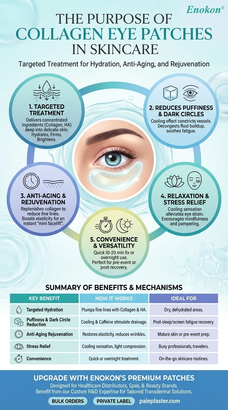 Qual é o objetivo da utilização de adesivos de colagénio para os olhos numa rotina de cuidados da pele?Revitalizar e rejuvenescer a delicada pele debaixo dos olhos Guia Visual