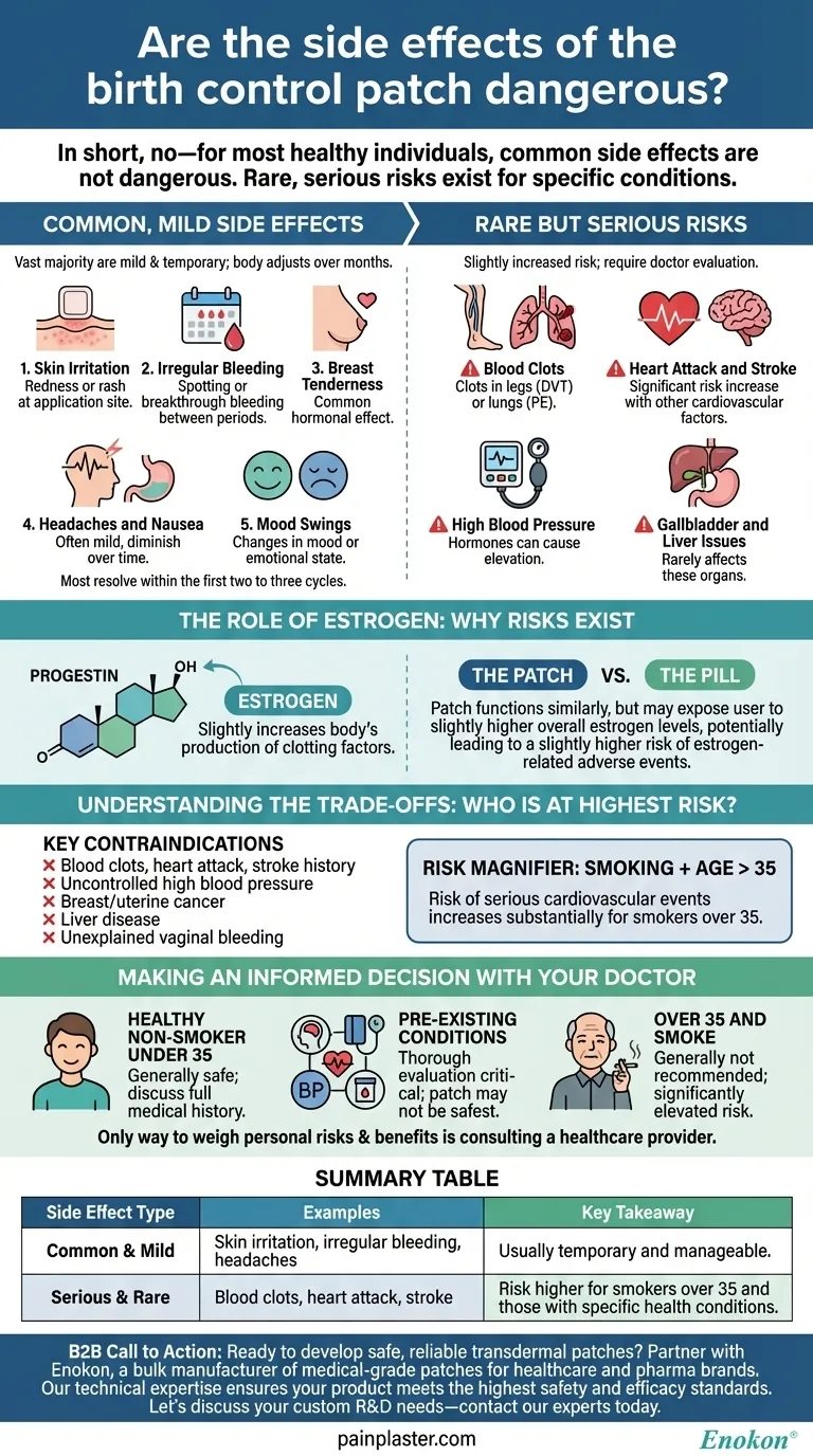 ¿Son peligrosos los efectos secundarios del parche anticonceptivo?Comprender los riesgos y los beneficios Guía Visual