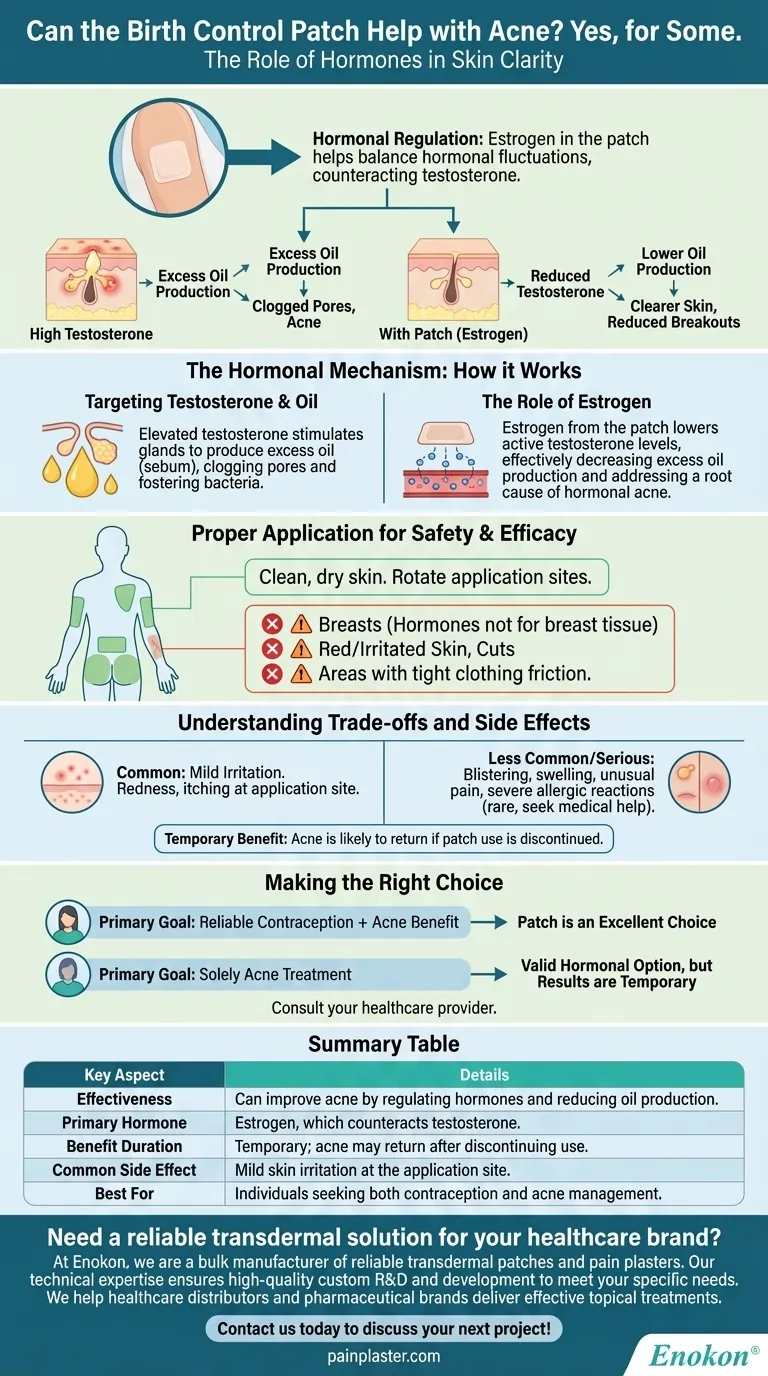 O adesivo contracetivo pode ajudar a combater a acne?Soluções hormonais para uma pele mais clara Guia Visual