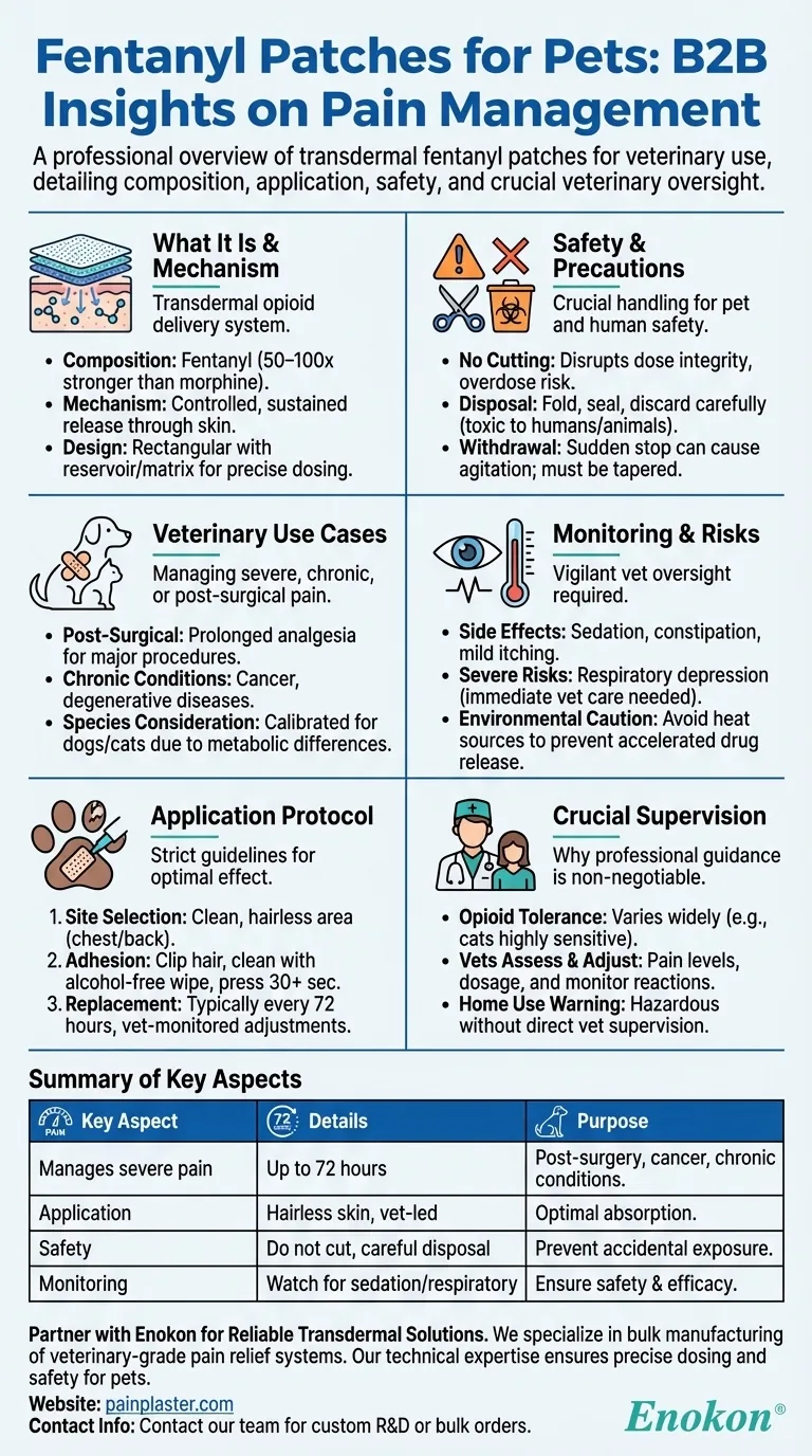 O que é um penso de fentanilo e como é utilizado em animais de companhia?Alívio seguro da dor para o seu animal de estimação Guia Visual