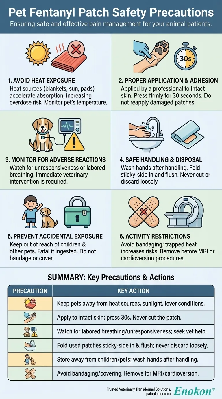Que precauções devem ser tomadas quando se utiliza um penso de fentanilo num animal de estimação?Dicas essenciais de segurança para donos de animais de estimação Guia Visual