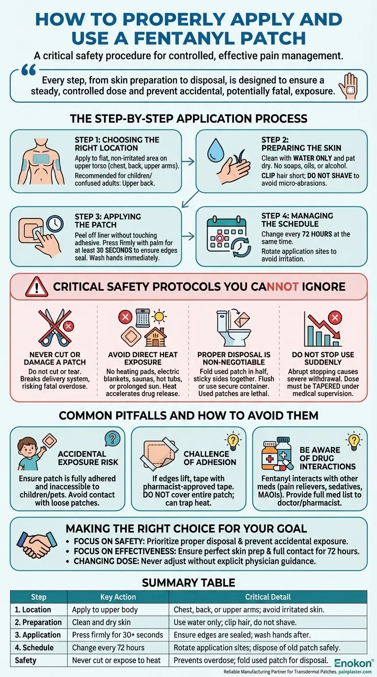 如何贴敷和使用芬太尼贴片？安全有效的止痛指南 图解指南