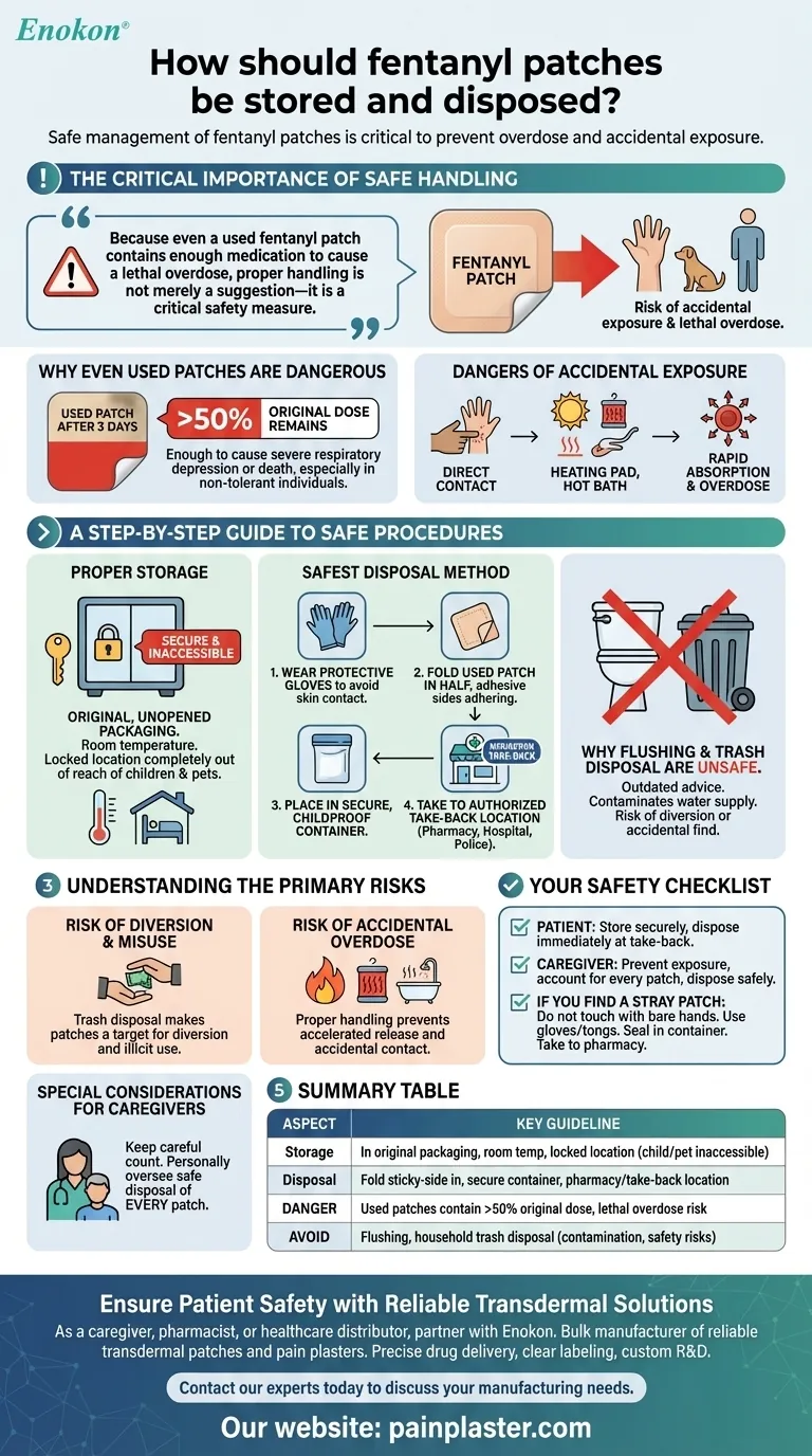 应如何储存和处置芬太尼贴片？阿片类药物贴剂的基本安全规程 图解指南