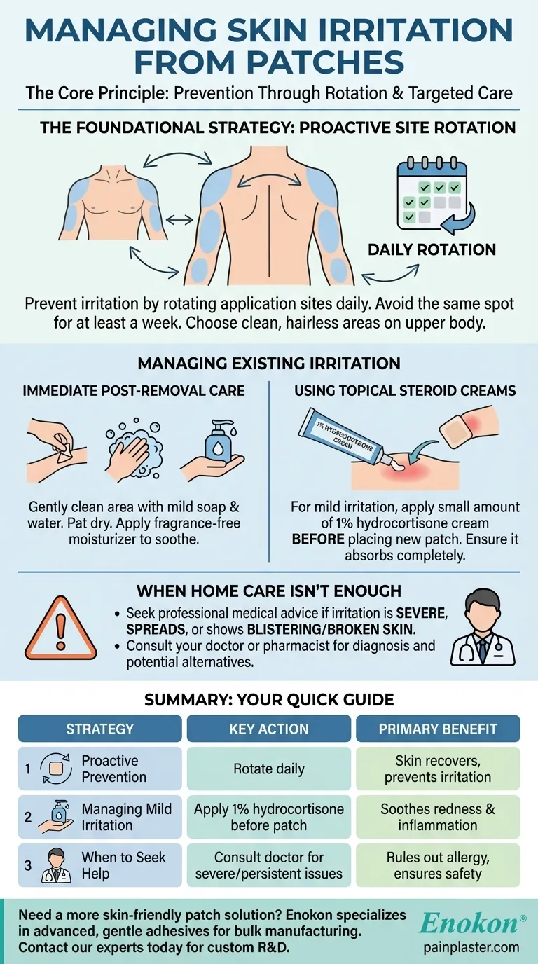 Como deve ser gerida a irritação da pele provocada pelos pensos?Soluções eficazes para uma utilização confortável Guia Visual