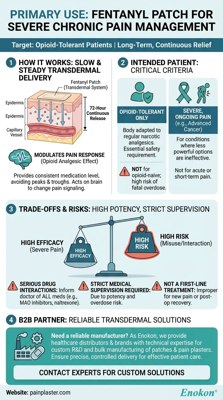 芬太尼贴片的主要用途是什么？安全治疗严重慢性疼痛 图解指南