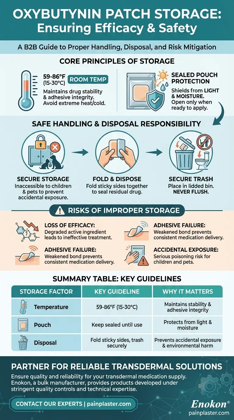 Como é que o adesivo de oxibutinina deve ser armazenado?Diretrizes essenciais para uma utilização segura e eficaz Guia Visual