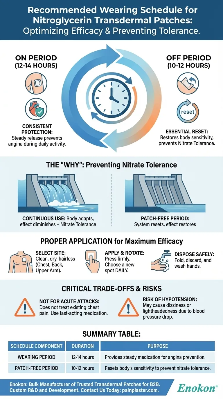 ما هو جدول ارتداء النتروجليسرين عبر الجلد الموصى به؟تحسين خطة علاجك دليل مرئي