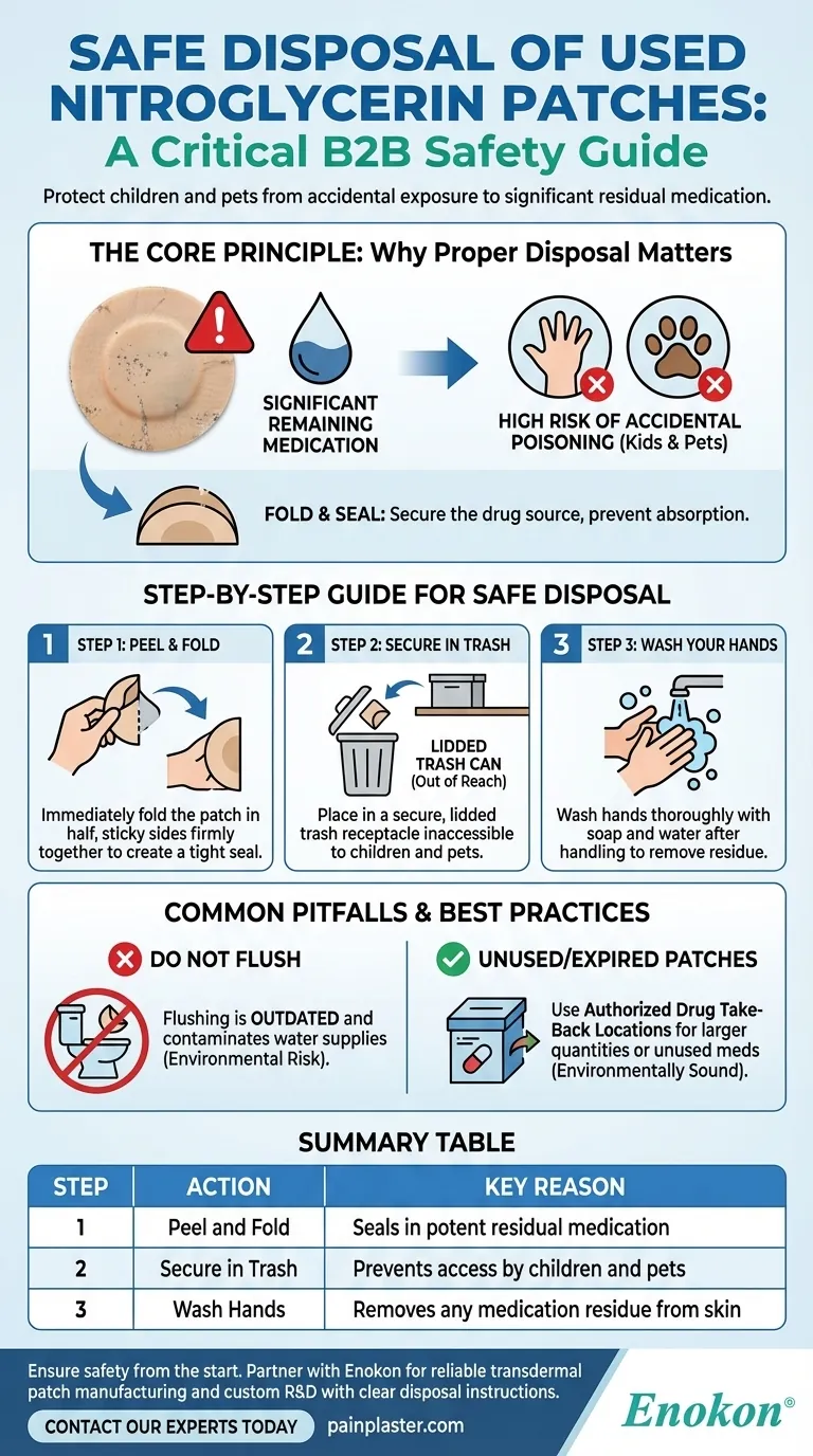 如何处置使用过的硝酸甘油透皮贴剂？安全处置指南 图解指南