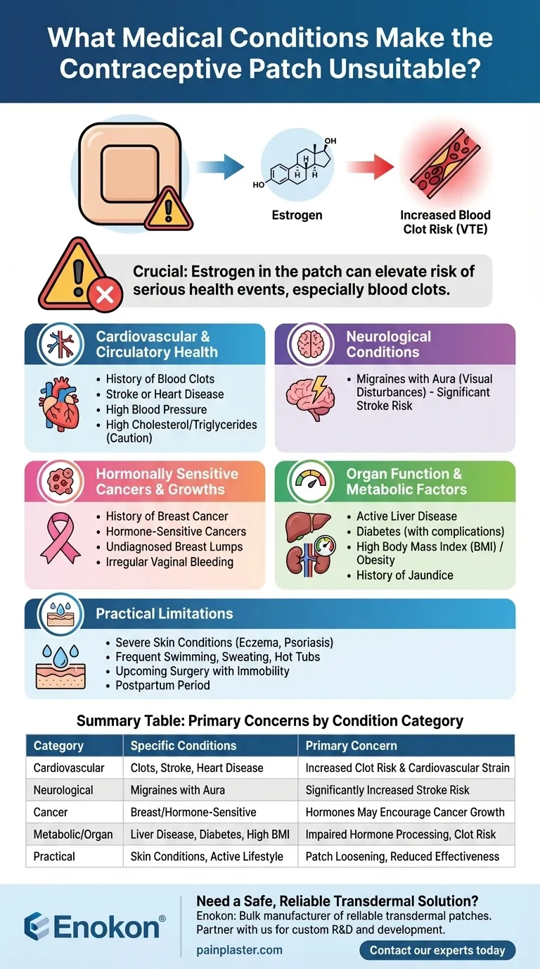 哪些疾病不适合使用贴片？主要禁忌症解释 图解指南