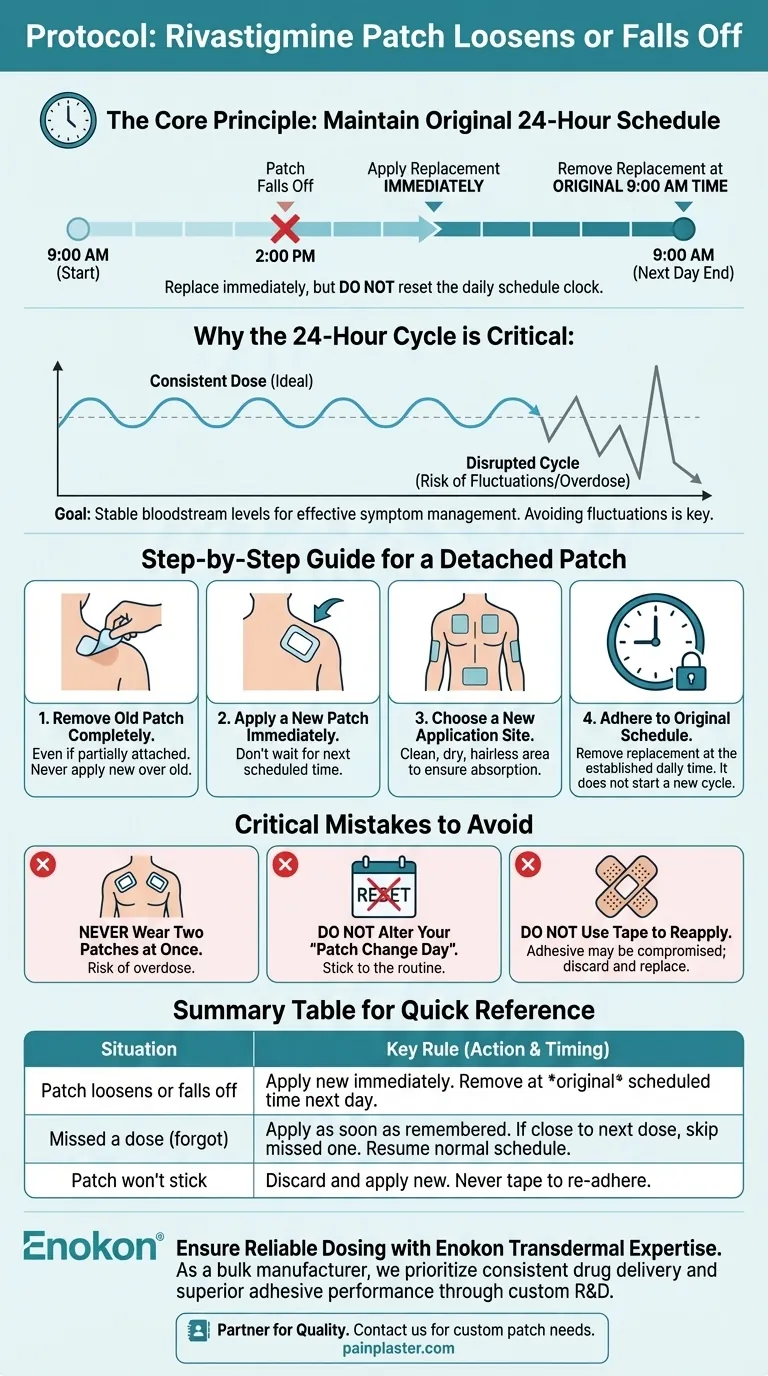 如果利伐斯的明贴片松动或脱落，应该怎么办？快速修复和安全提示 图解指南