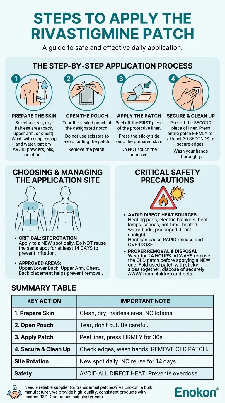 使用利巴斯的明贴片有哪些步骤？确保安全有效的透皮给药 图解指南