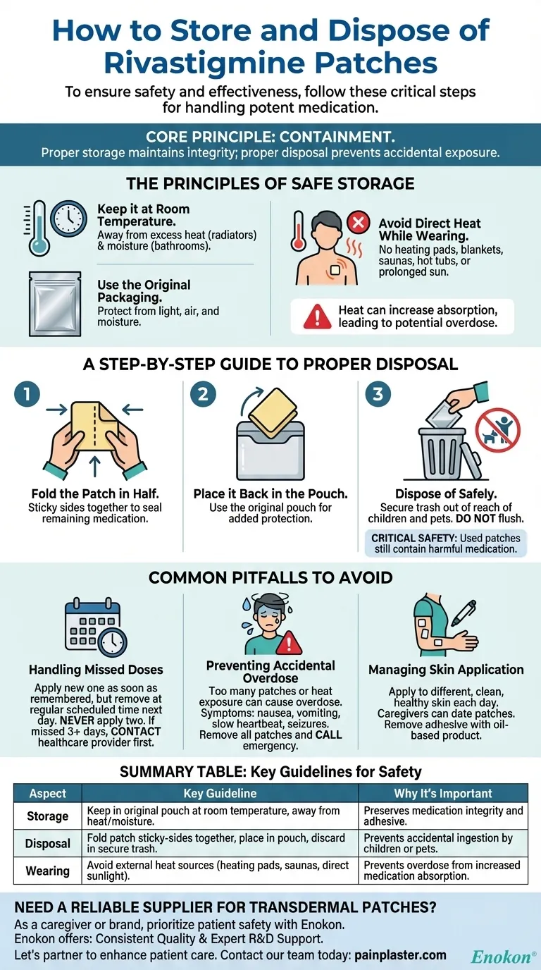 如何储存和处置利伐斯的明贴片？基本安全和护理提示 图解指南