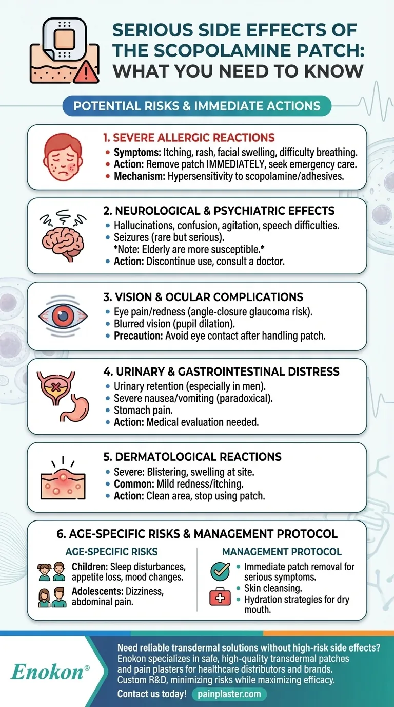 东莨菪碱贴片有哪些严重副作用？风险与应急措施 图解指南