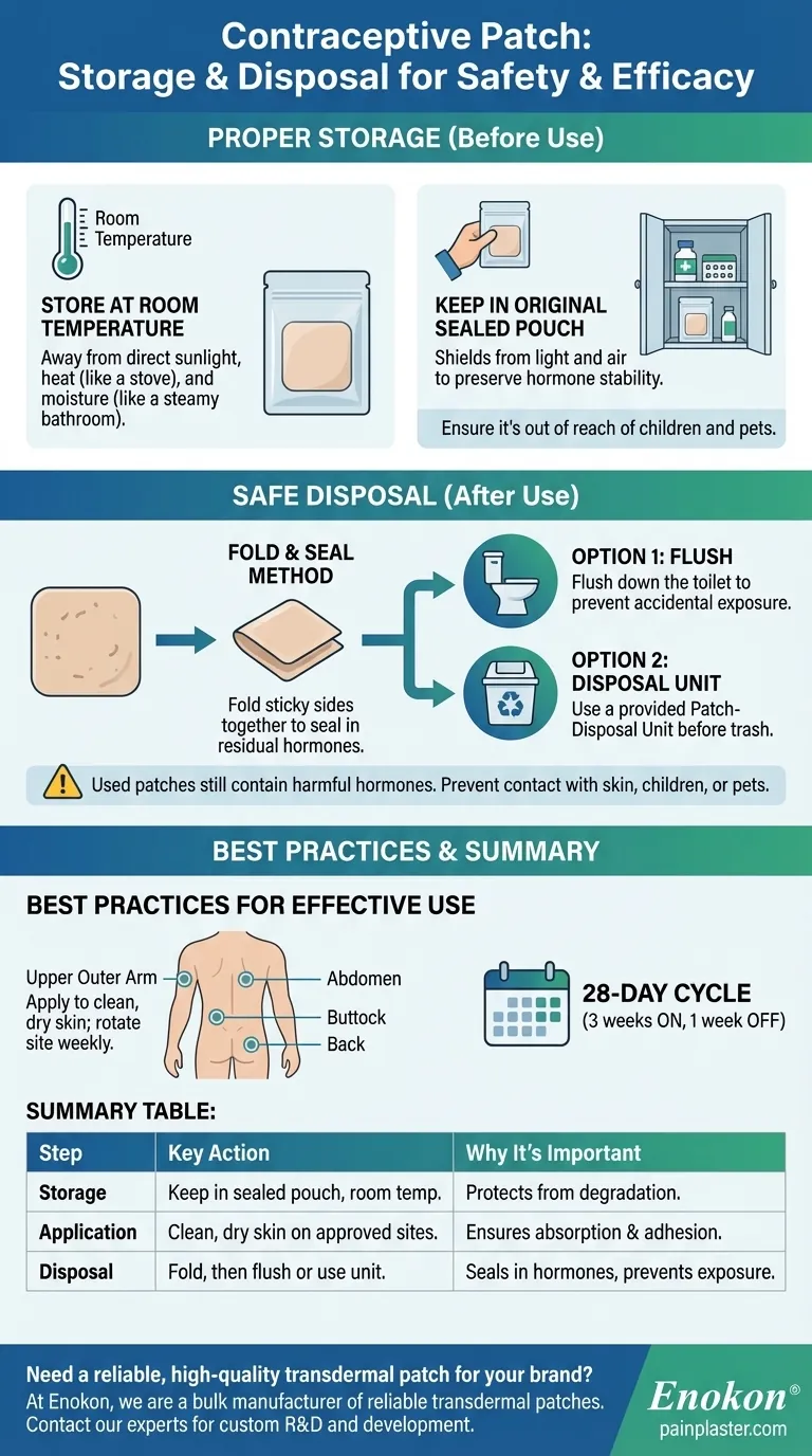 避妊パッチはどのように保管・廃棄すべきですか？安全性と有効性に関する重要なヒント ビジュアルガイド