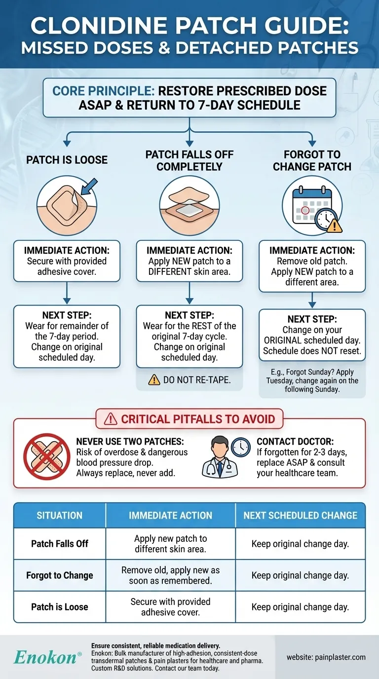 ¿Qué hay que hacer si se cae un parche de clonidina o se olvida una dosis?Soluciones rápidas y consejos de seguridad Guía Visual
