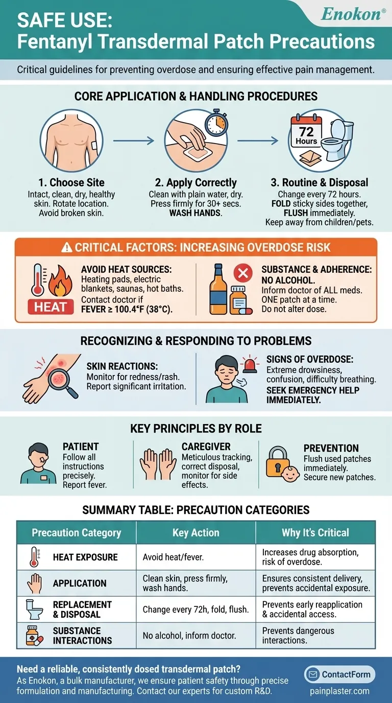 フェンタニル経皮パッチを使用する際の注意点とは？効果的な疼痛管理に欠かせない安全上のヒント ビジュアルガイド