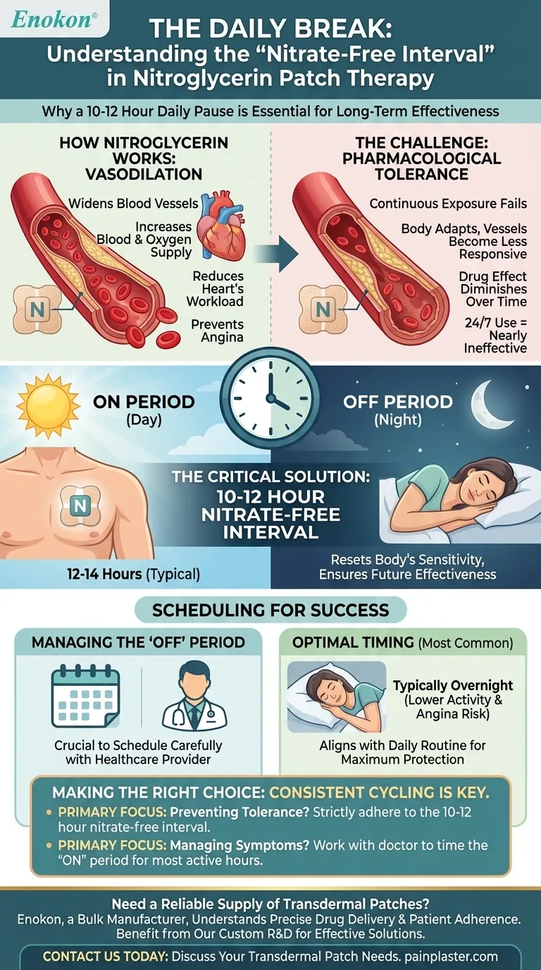 Porque é que todos os dias há um período em que os pensos de nitroglicerina não são usados?Otimizar a terapêutica com nitratos para obter melhores resultados Guia Visual