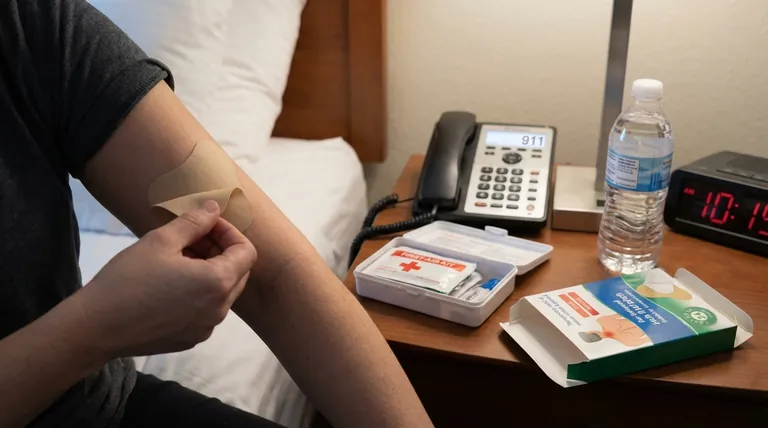 O que deve ser feito em caso de sobredosagem de adesivo de nitroglicerina?Passos de emergência e prevenção