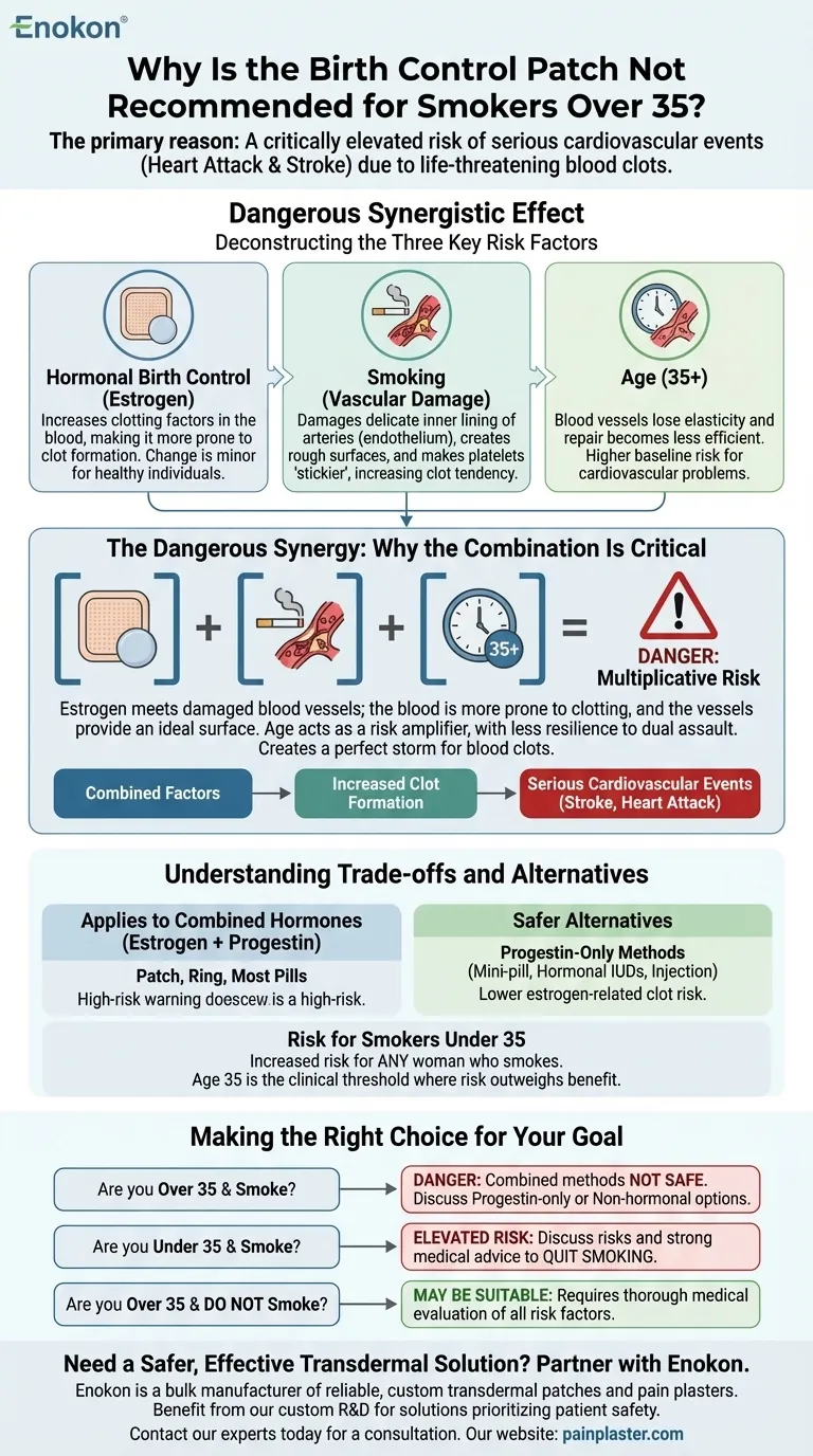 为什么不建议 35 岁以上吸烟女性使用避孕贴？风险与更安全的替代品 图解指南